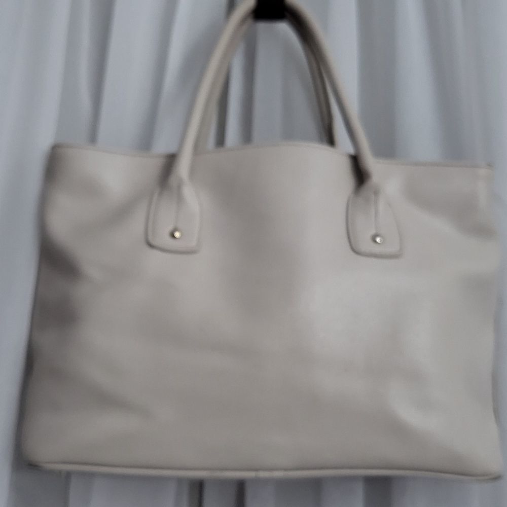 Off white Furla Top Handle Bag Large Tote shoulder bag women's - Picture 4 of 16